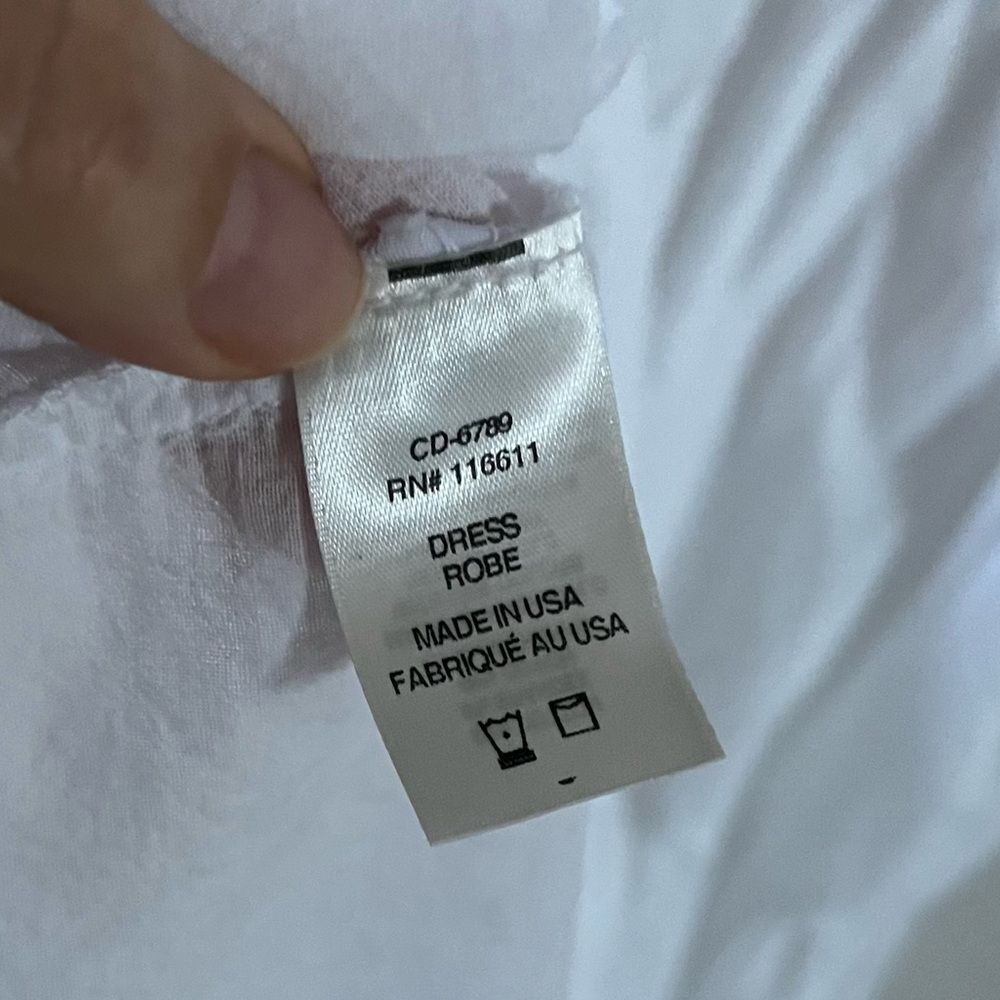 Anthropologie AMADI  Cordelia Tiered Midi Shirtdress in White XS NWOT - Picture 5 of 15